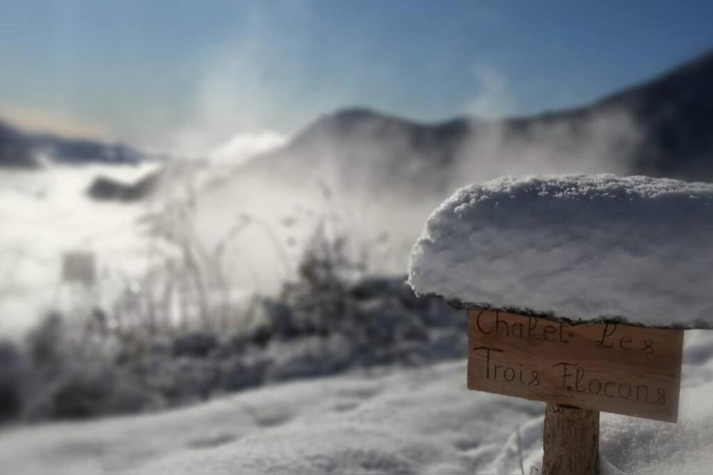 Chalet Les 3 Flocons Roure エクステリア 写真